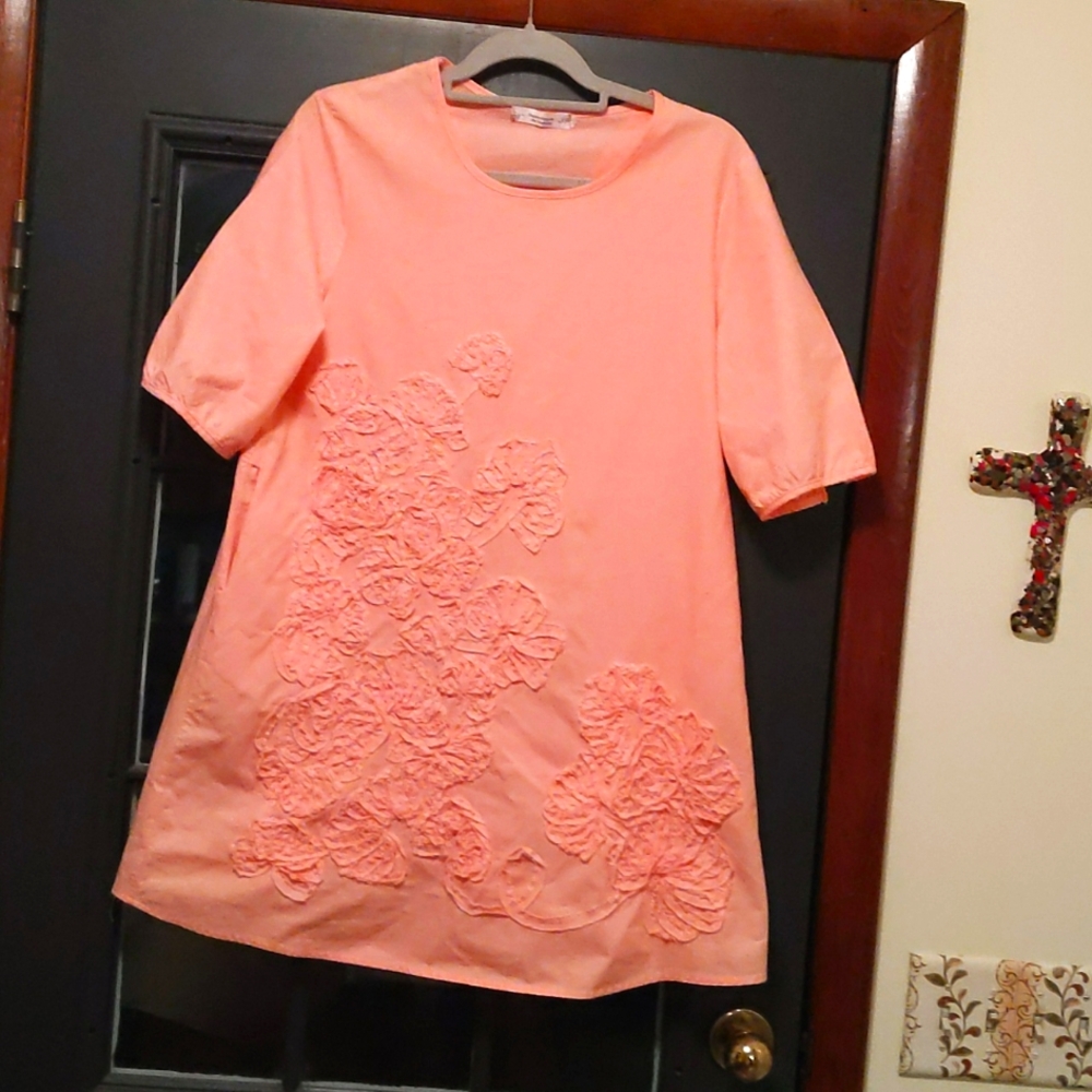 Depending on the Horizon Tunic peach top XL